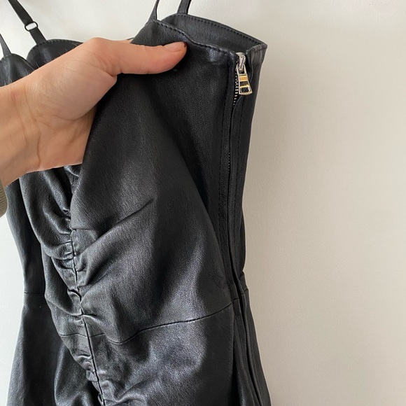 Sprwmn Los Angeles leather dress NWT xs - Picture 8 of 12